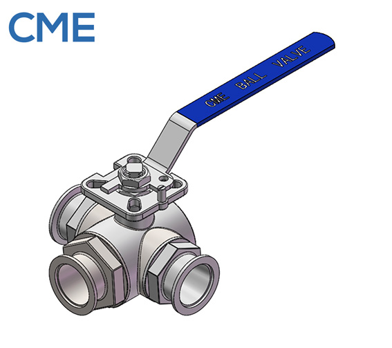 KF 3 Way Ball Valve